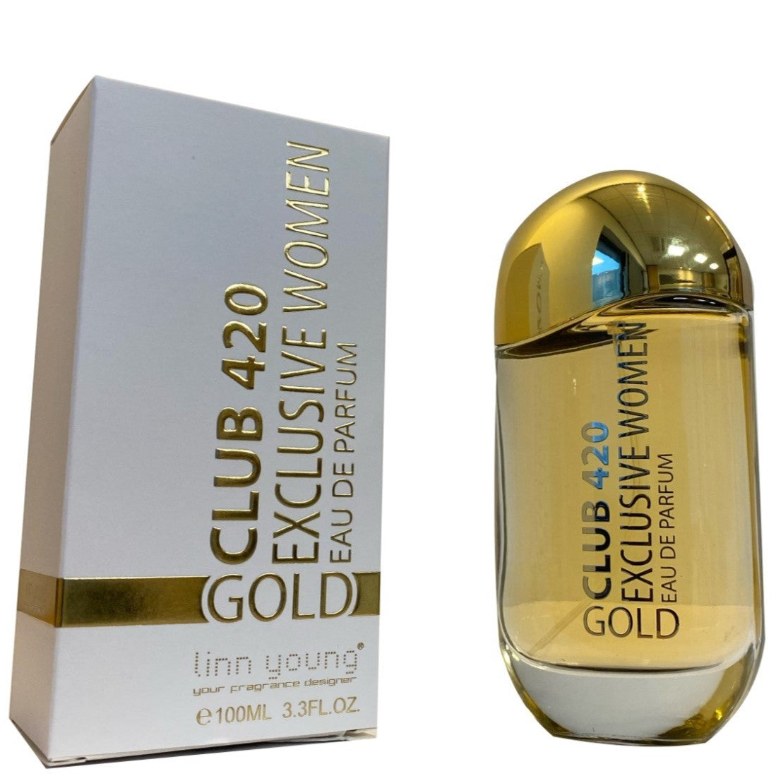 100 ml Eau de Perfume CLUB 420 GOLD - Itämainen ja Vaniljainen Tuoksu Naisille, korkea 10%:n hajusteöljypitoisuus