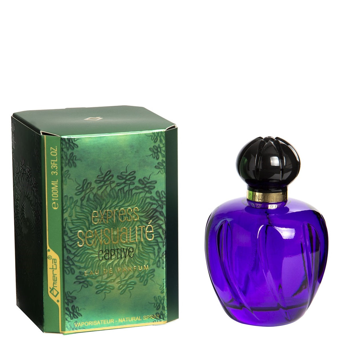 100 ml Eau de Perfume "EXPRESS SENSUALITE CAPTIVE" Hedelmäinen kukkaistuoksu naisille.,  korkea 6%:n hajusteöljypitoisuus