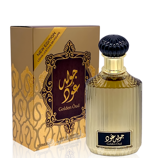 100 ml Eau de Perfume Golden Oud - Mausteinen ja Puinen Tuoksu Miehille ja Naisille