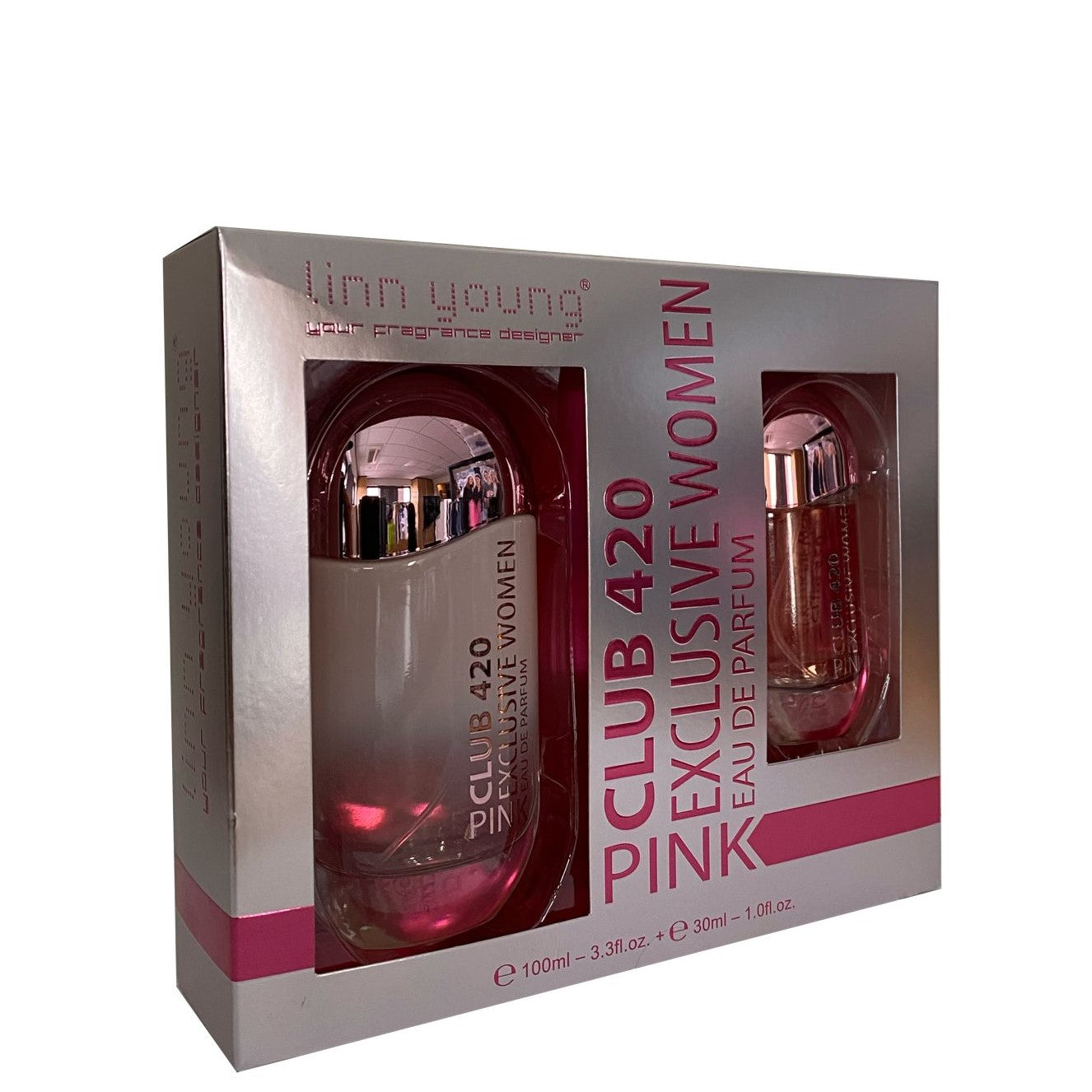 100 ml + 30 ml Eau de Perfume "CLUB 420 PINK" - Kukkatuoksu Naisille