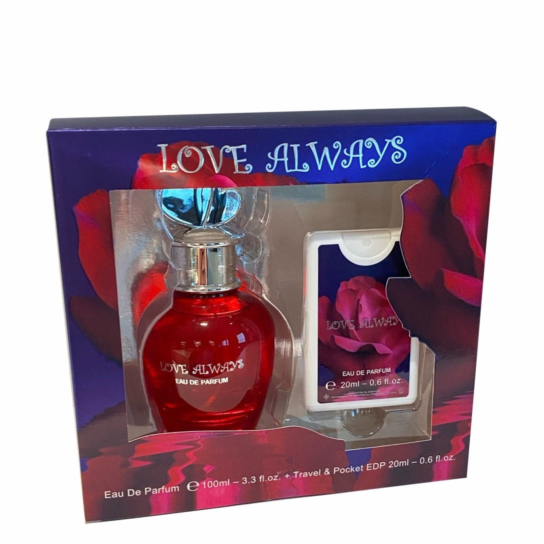 100 ml + 20 ml Eau de Parfume "LOVE ALWAYS" - Kukkainen ja Hedelmäinen Tuoksu Naisille