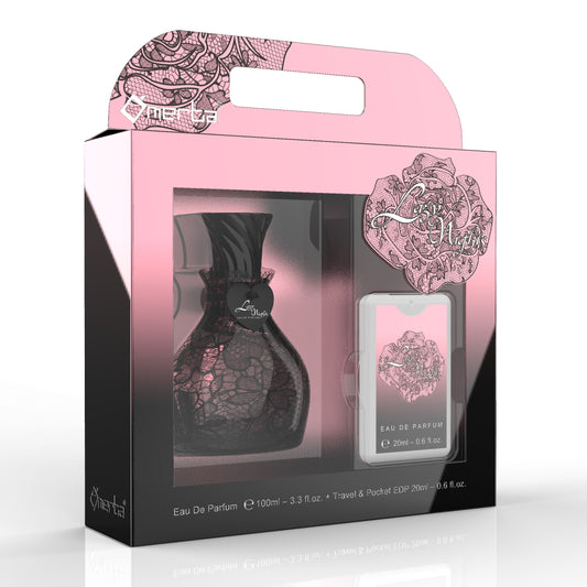 100 ml + 20 ml Eau de Perfume "LAZY NIGHTS" Oriental - Kukkatuoksu Naisille