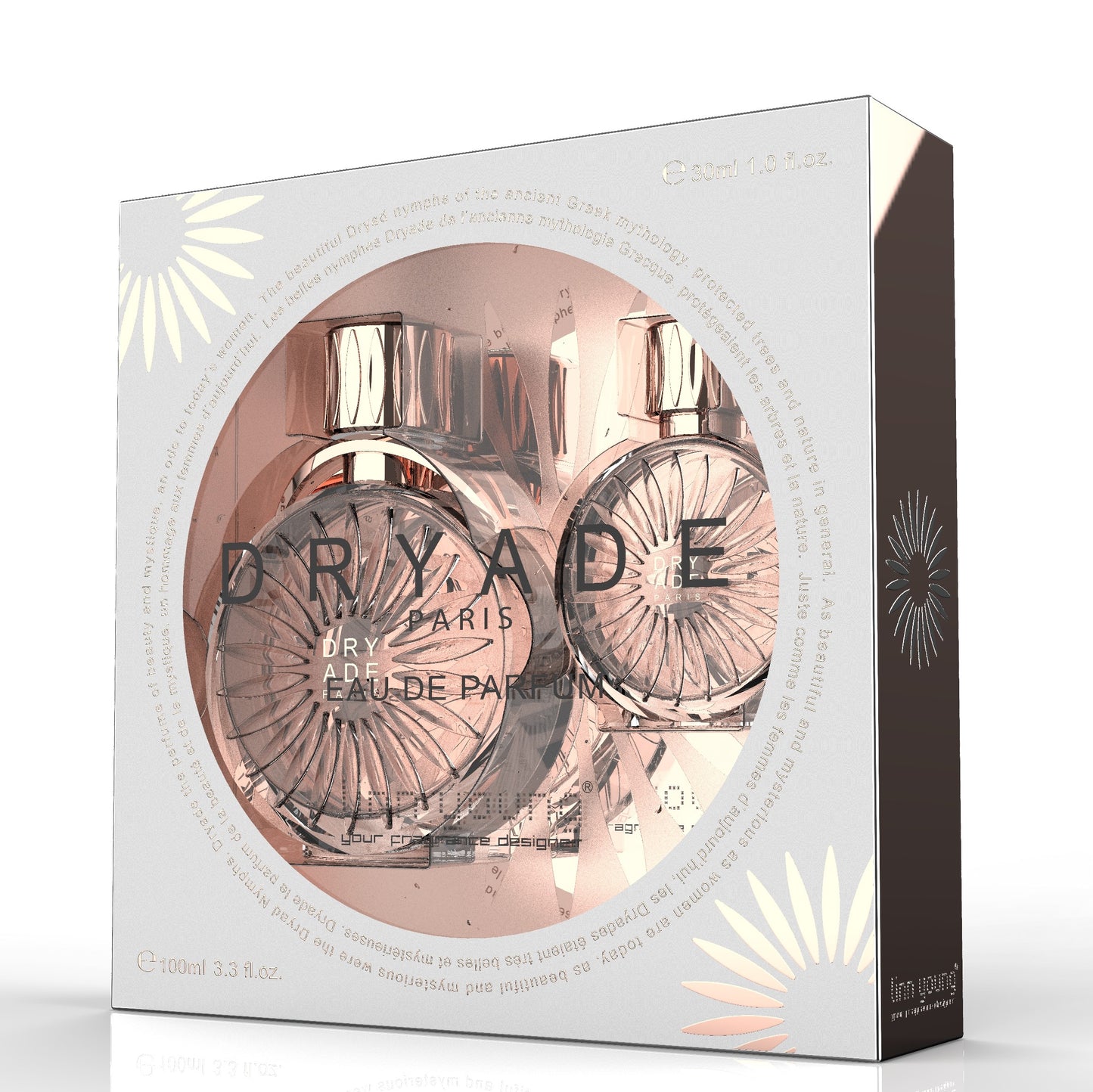 100 ml + 30 ml Eau de Parfume "DRYADE PARIS" Oriental - Puinen Tuoksu Naisille