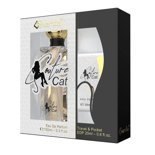 100 ml + 20 ml Eau de Parfume "COUTURE CAT" - Kukkainen ja Hedelmäinen Tuoksu Naisille