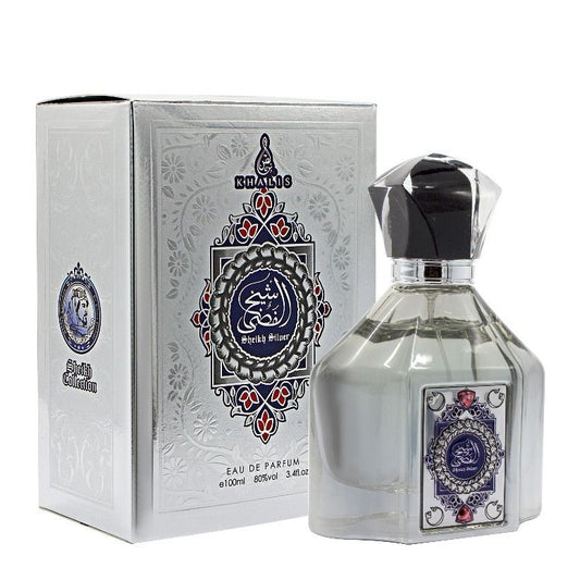 100 ml Eau de Hajuvesi SHEIKH SILVER - Makea ja itämainen tuoksu miehille