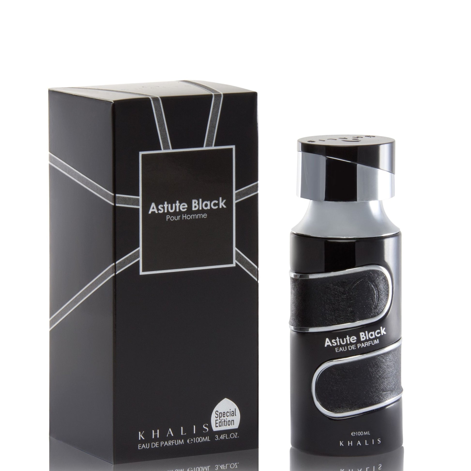 100 ml Eau de Perfume ASTUTE BLACK - Kukkainen ja puumainen tuoksu miehille 1 