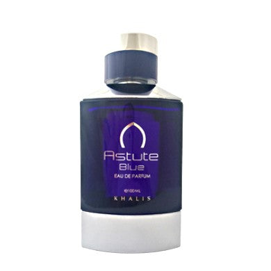 100 ml Eau de Perfume ASTUTE BLUE - Mausteinen ja puinen tuoksu miehille