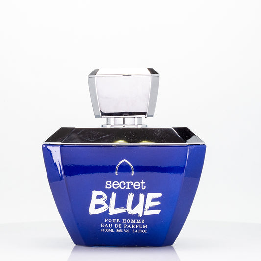 100 ml Eau de Perfume SECRET BLUE - Mausteinen ja hedelmäinen myskituoksu miehille