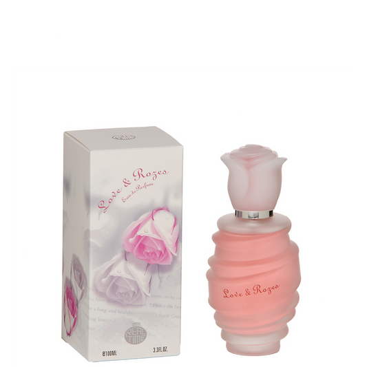 100 ml Eau de Parfum  "Love & Rozes" Kukkaistuoksuinen - Makea Tuoksu Naisille