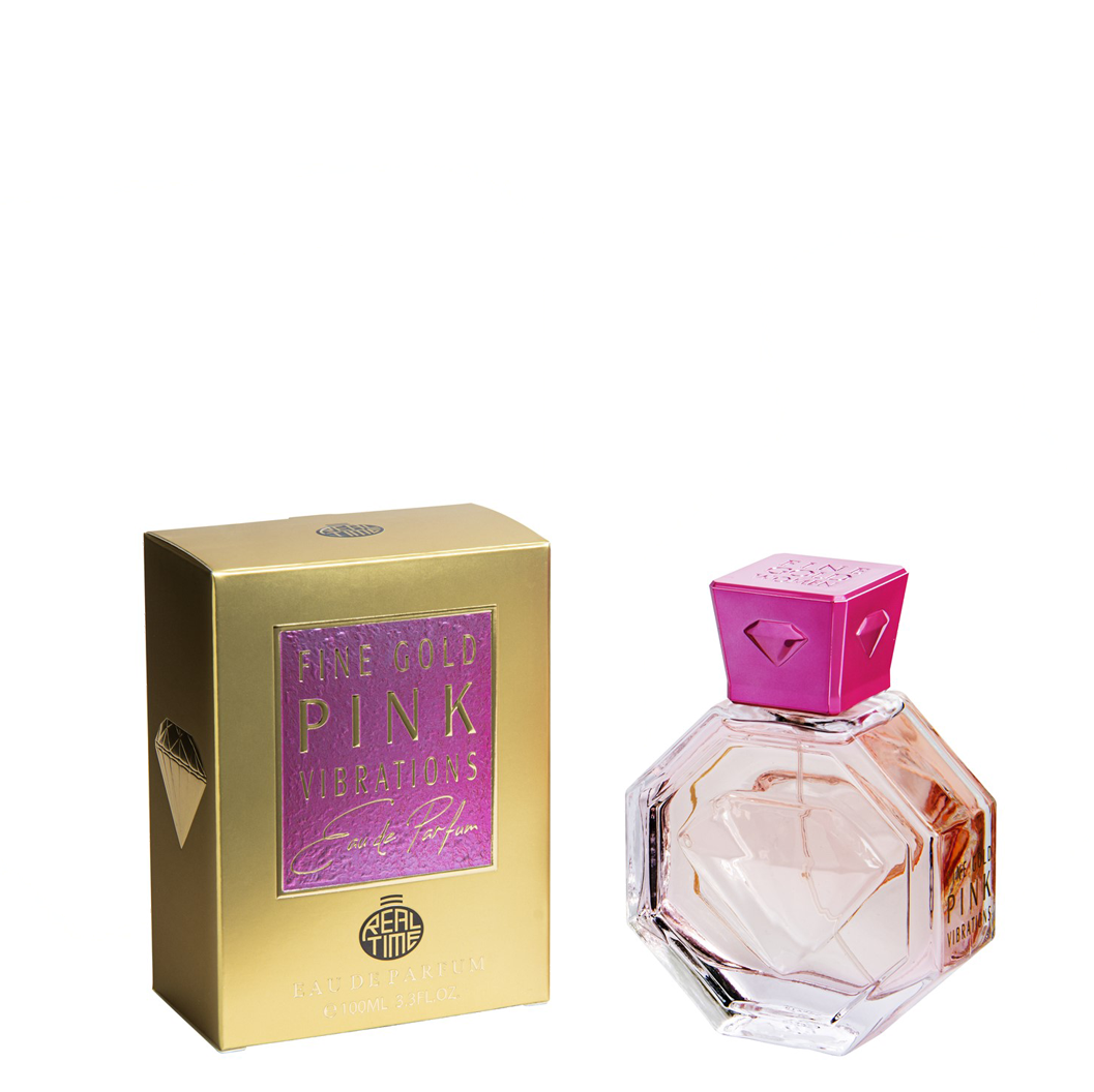 100 ml Eau de Parfum  "Fine Gold Pink Vibration" Kukkaistuoksuinen - Sitrustuoksu Naisille 1 