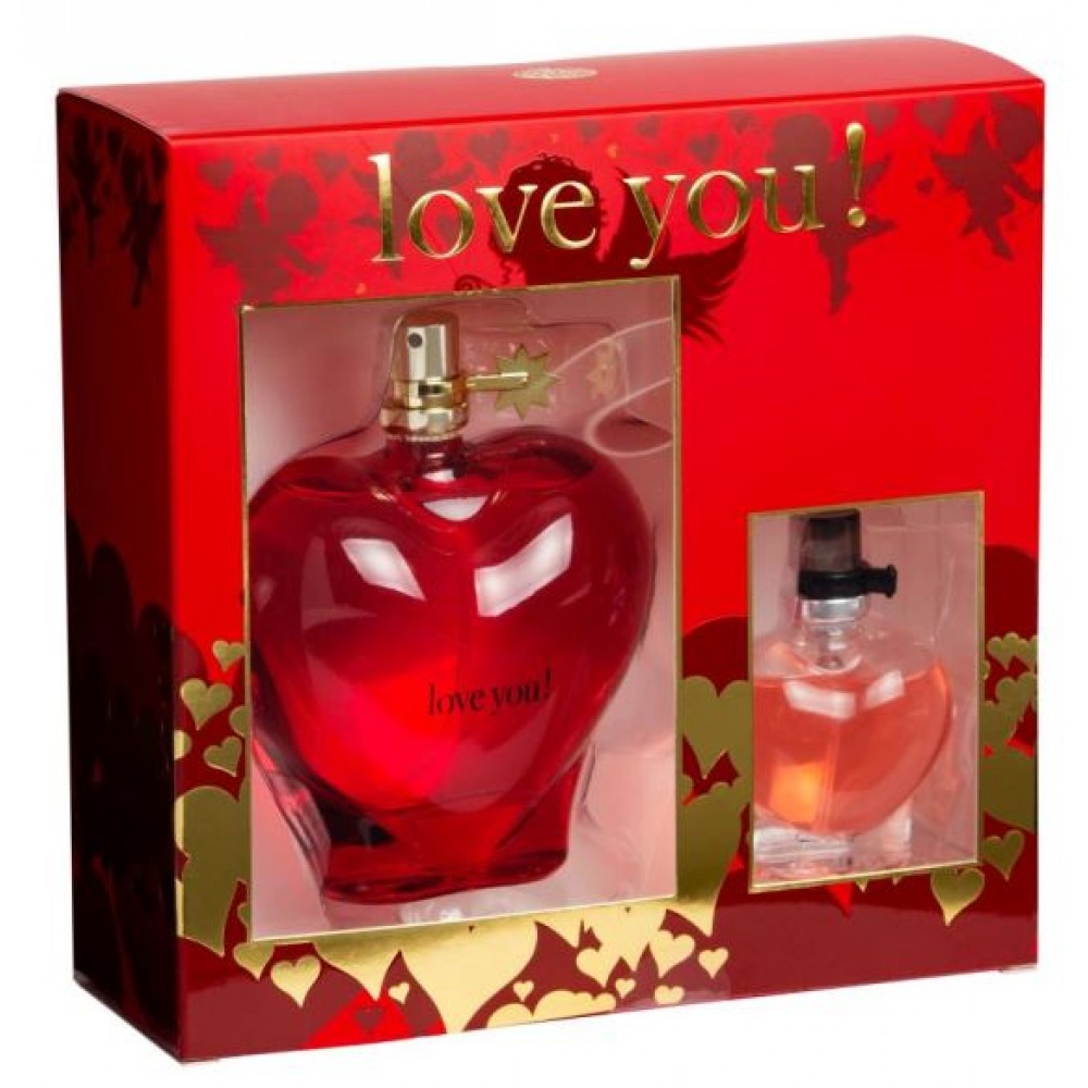 100 + 15 ml EDP "LOVE YOU RED" Myskinen kukkaistuoksu naisille