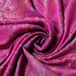 100% aito Pashmina-kashmirhuivi/-saali, 70 cm x 180 cm, kiiltävä, fuksia/vaaleanpunainen