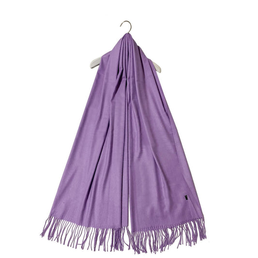 100% Pashmina Kashmirhuivi, 70 cm x 170 cm, Superpehmeä Lila