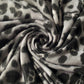 Villahuivi/-saali, 65 cm x 180 cm, leopardikuvioitu, harmaa