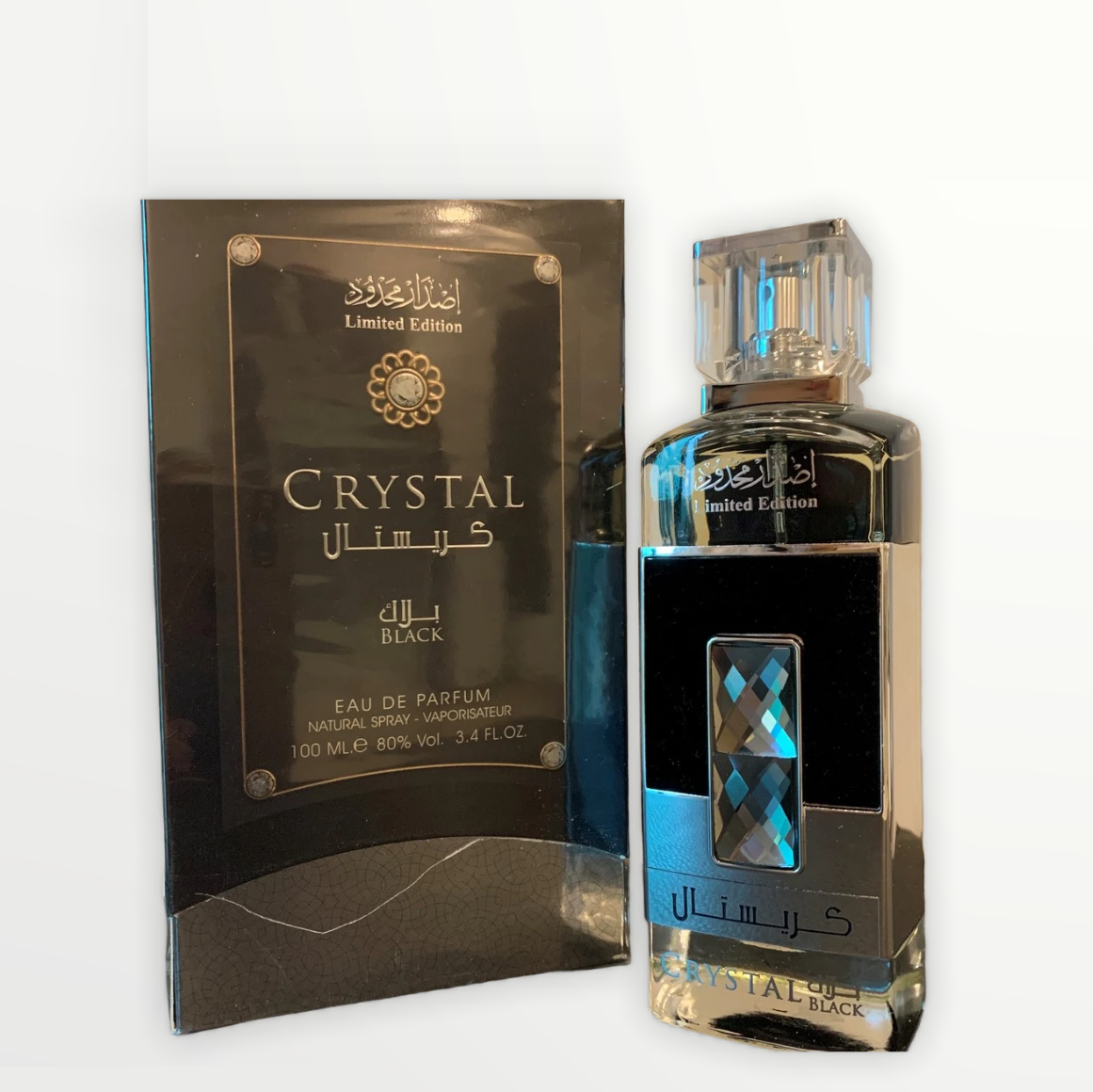 100 ml Eau de Perfume Crystal Black - Santelipuu ja Oud Tuoksu Miehille
