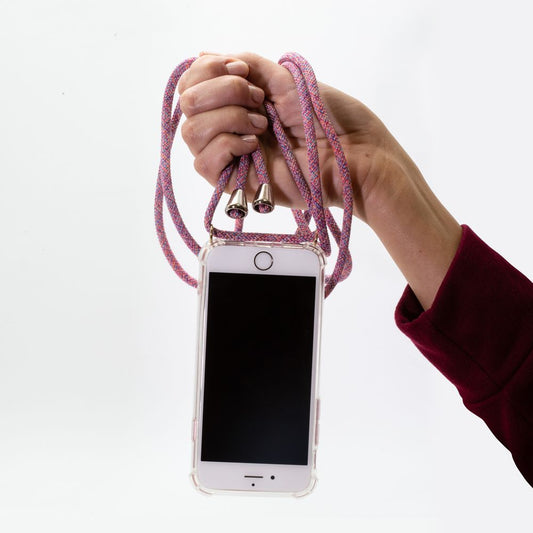 HMH läpinäkyvä puhelimen kuori useilla kaulakoruilla iPhone-puhelimille